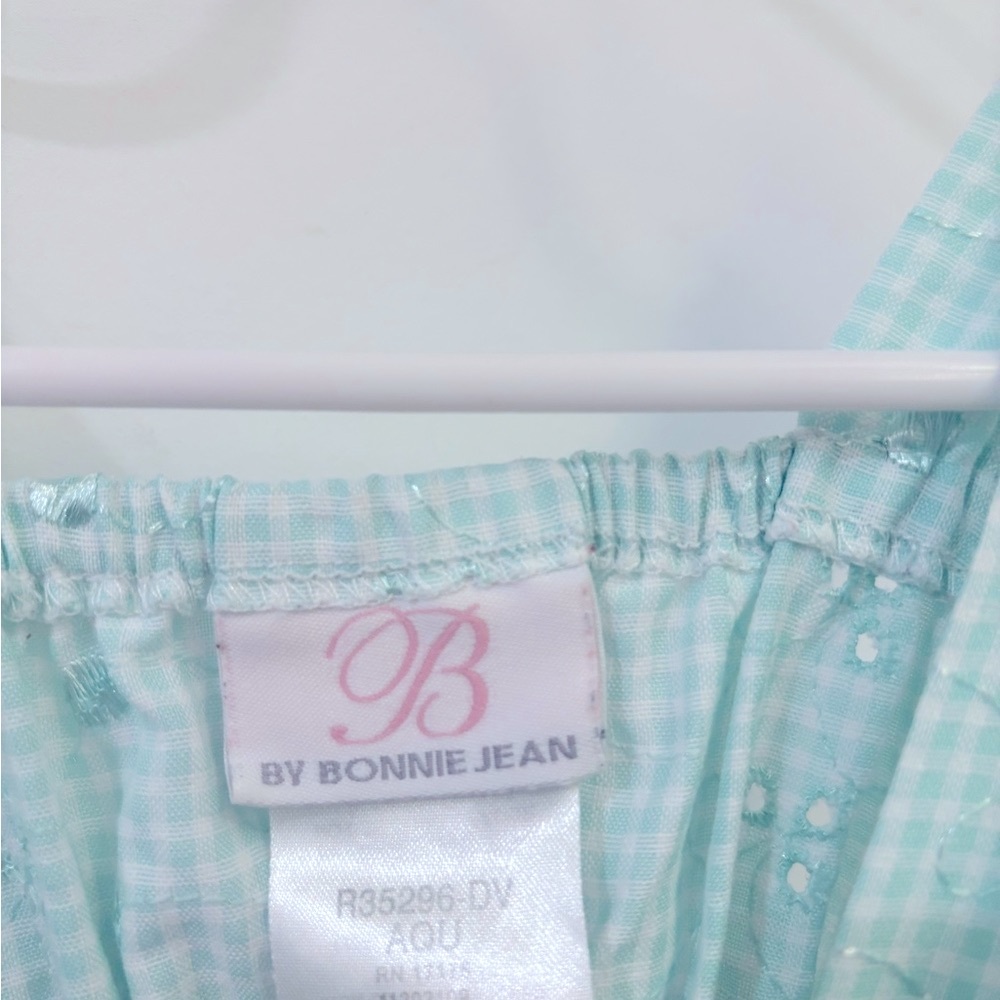 Bonnie Jean Green Sleeveless Sweetheart Sundress - Picture 3 of 4